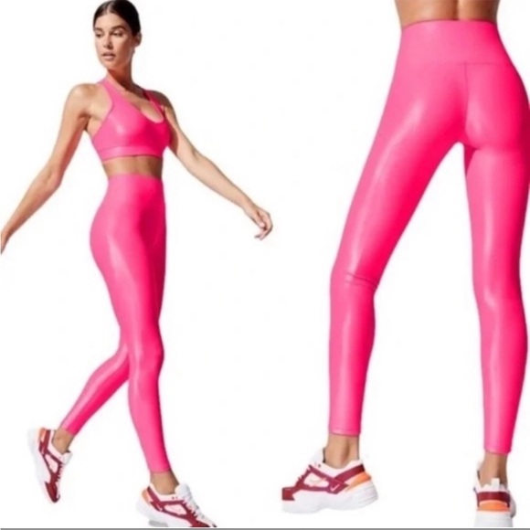 CARBON38 | $128 Takara Shine Legging in Neon Pink, Size Small - Picture 8 of 8